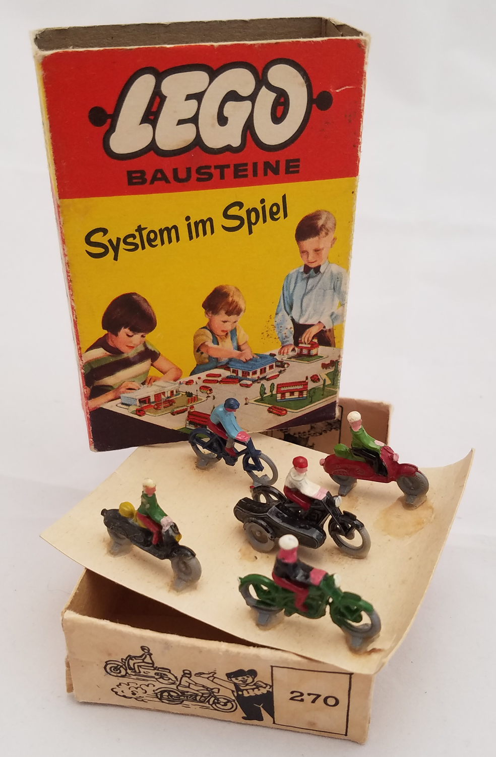 5 Cyclists / Motorcyclists LEGO set (#270-1)
