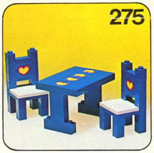 Table and Chairs LEGO set (#275-1)