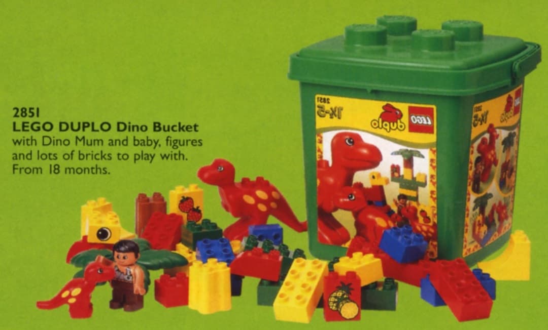 Medium Dino Bucket LEGO set (#2851-1)