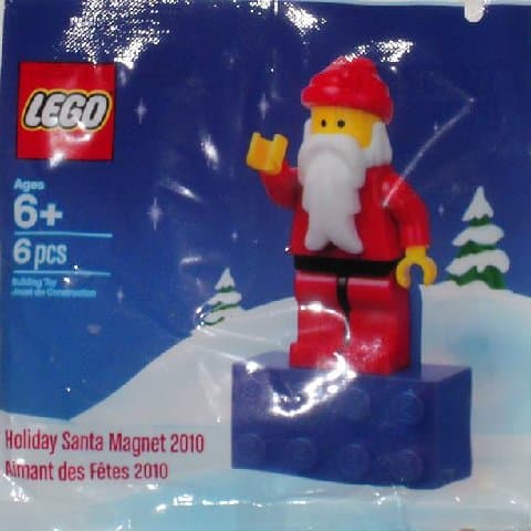 Holiday Santa Magnet 2010 LEGO set (#2855167-1)