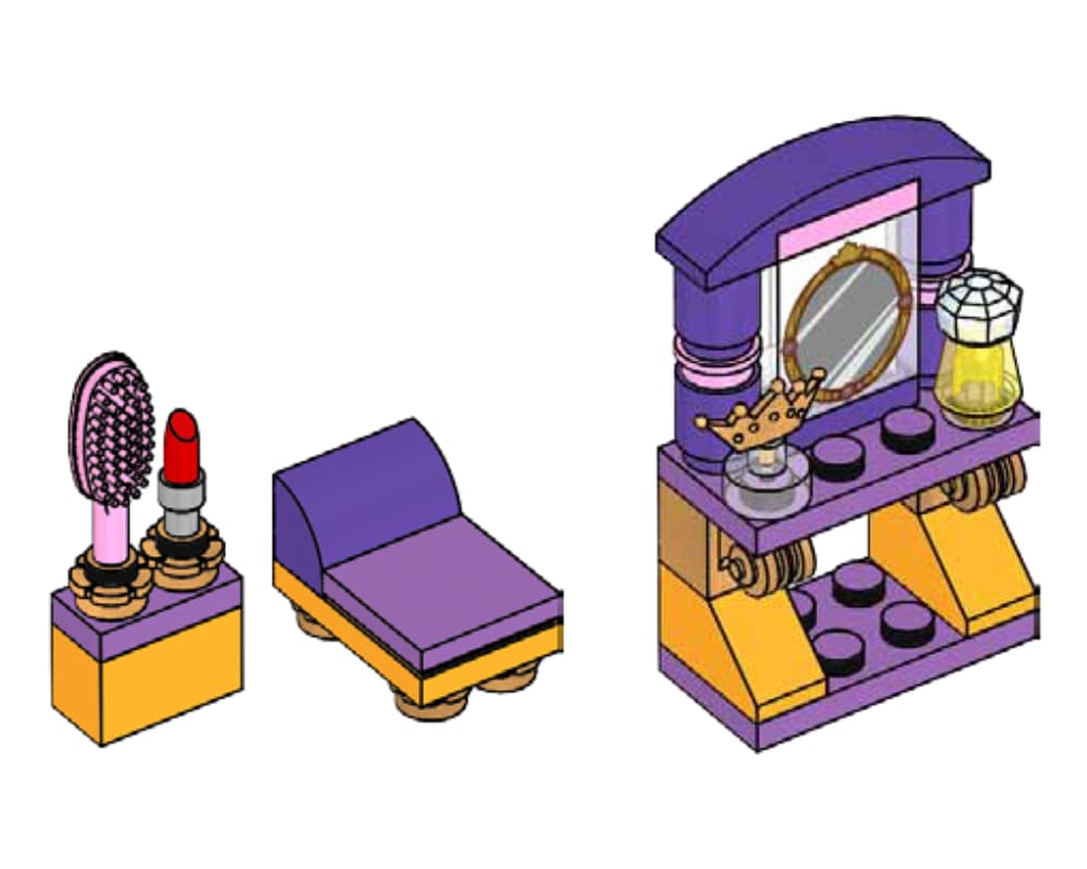 Rapunzel's Dressing Table LEGO set (#302101-1)