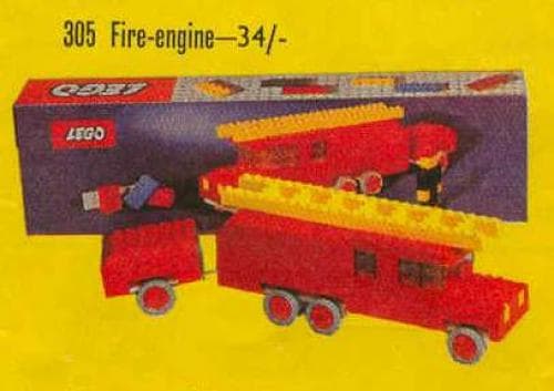 Fire Engine LEGO set (#305-2)