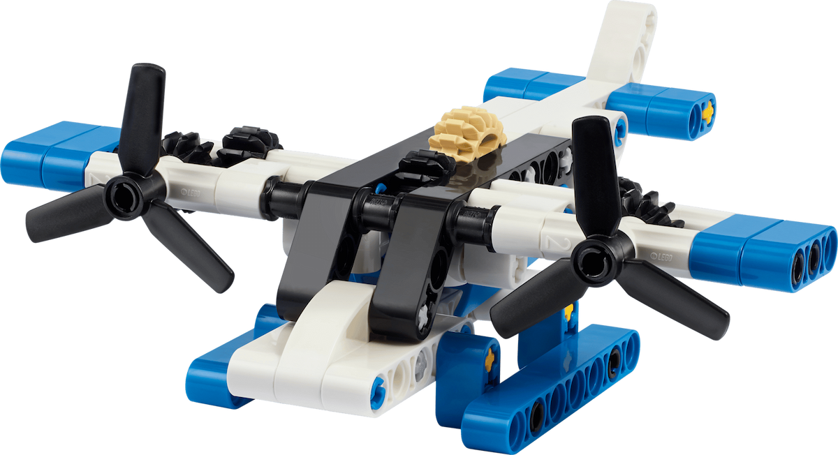 White Seaplane LEGO Technic set (#30736-1, 2026)