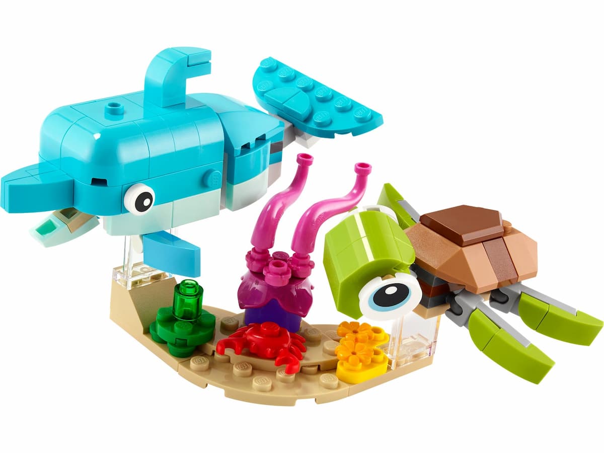 Dolphin and Turtle LEGO set (#31128-1)