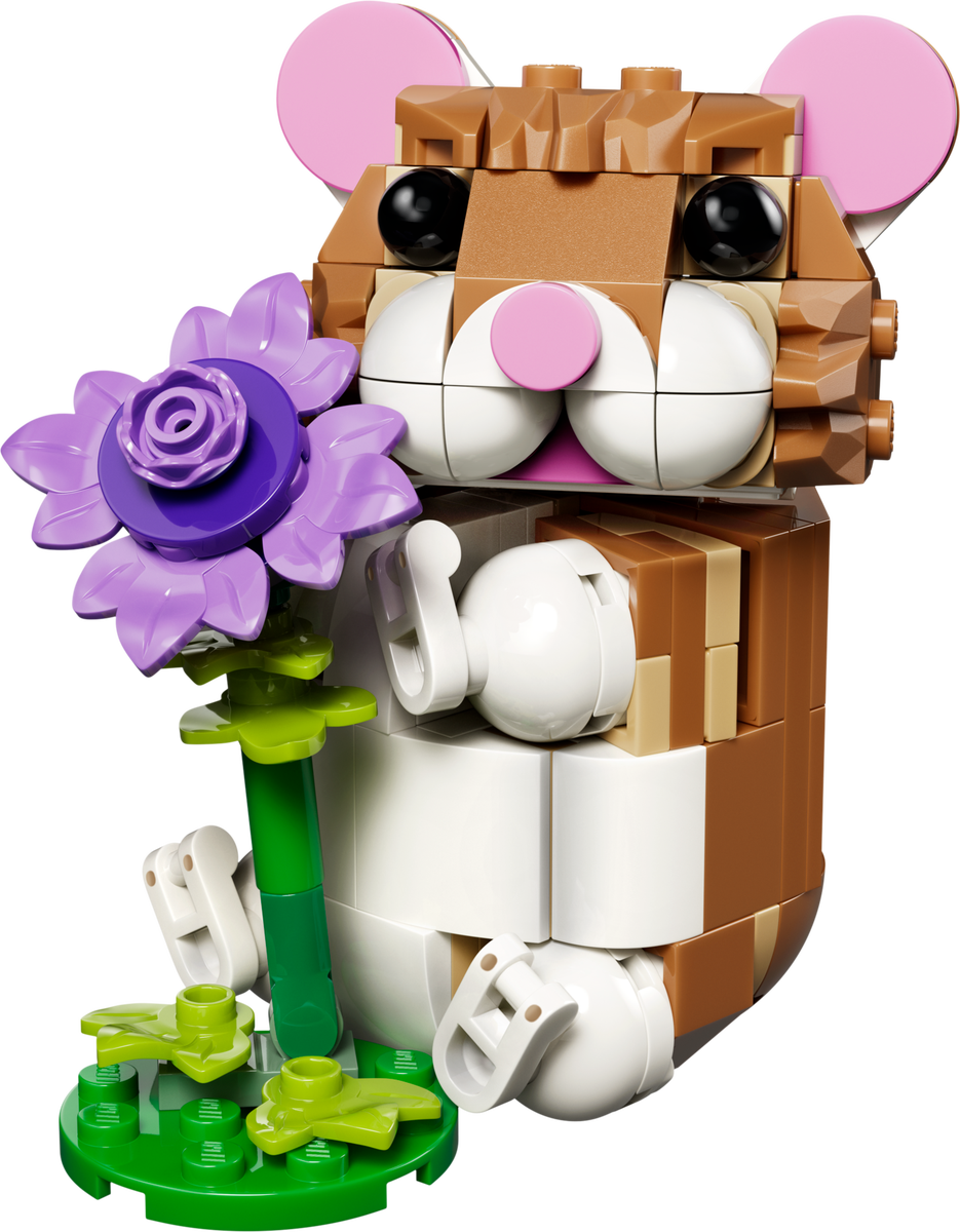 Cute Hamster with a Flower LEGO set (#31376-1)
