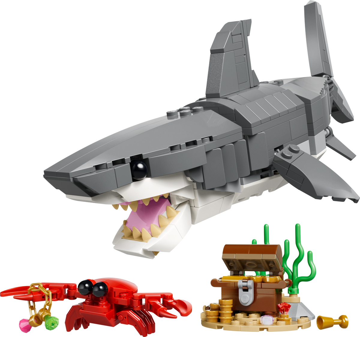 Fierce Shark with a Treasure Chest LEGO set (#31381-1)