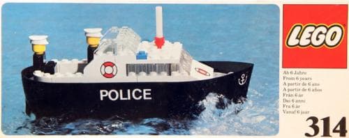 Police Boat LEGO set (#314-1)