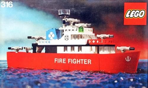 Fire Fighter Ship LEGO set (#316-1)
