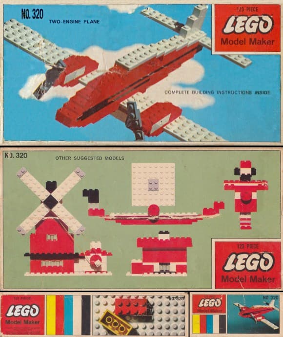 Two-Engine Plane LEGO set (#320-3)