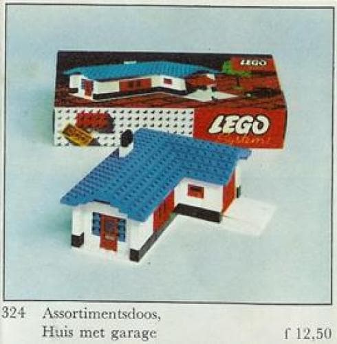 House with Garage LEGO set (#324-2)