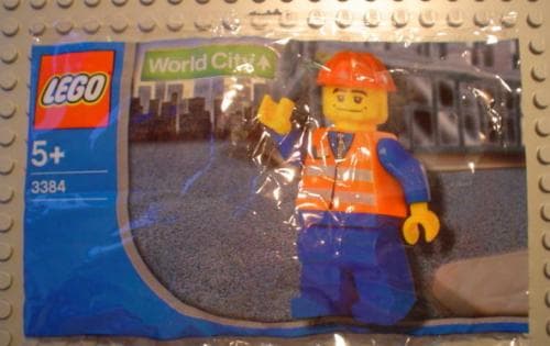 Train Worker Chupa Chups Promotional LEGO set (#3384-1)