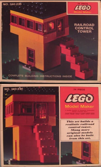 Railroad Control Tower LEGO set (#340-4)