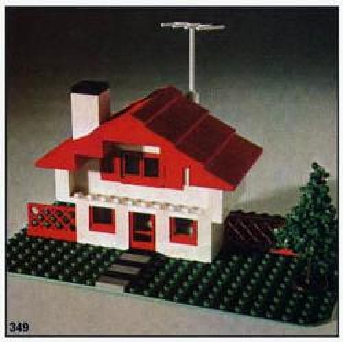 Swiss Chalet LEGO set (#349-1)