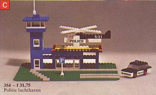 Police Heliport LEGO set (#354-1)