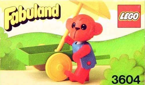 Marc Monkey and Wheelbarrow LEGO set (#3604-1)