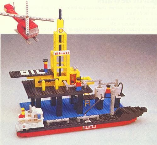 Offshore Rig with Fuel Tanker LEGO set (#373-1)