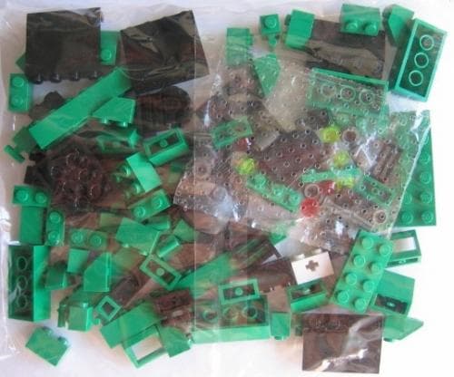 Locomotive Green Bricks LEGO set (#3744-1)