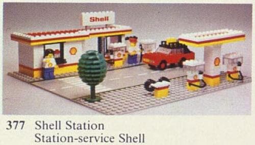 Shell Service Station LEGO set (#377-1)