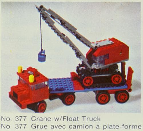 Crane with Float Truck LEGO set (#377-2)