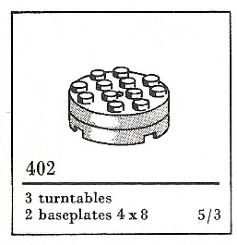 White Turntables LEGO set (#402-3)