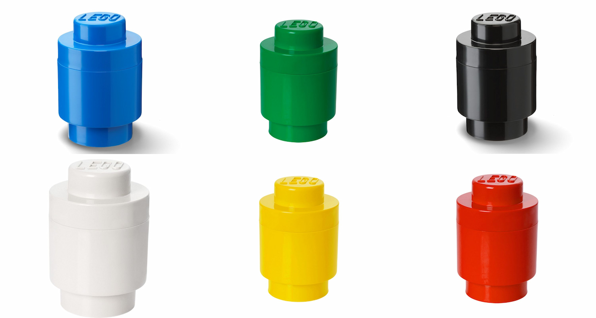 Storage Brick Round 1 x 1 (All Colors) LEGO Storage set (#40301731-1, 2012)