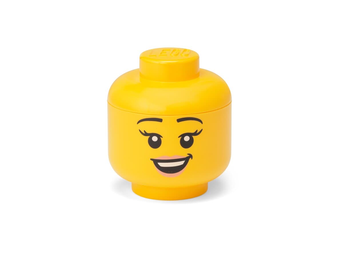 Storage Head Mini (Happy Girl) LEGO Storage set (#40330801-1, 2020)