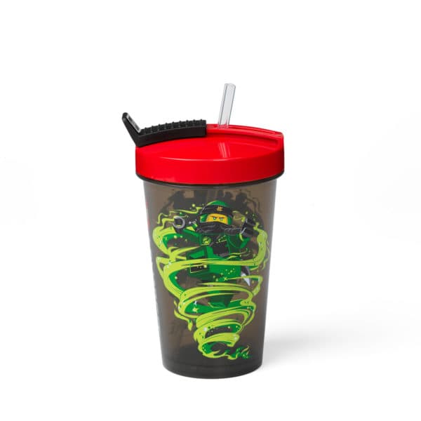 Ninjago Tumbler with Straw (Red Lid) LEGO set (#40441733-1)
