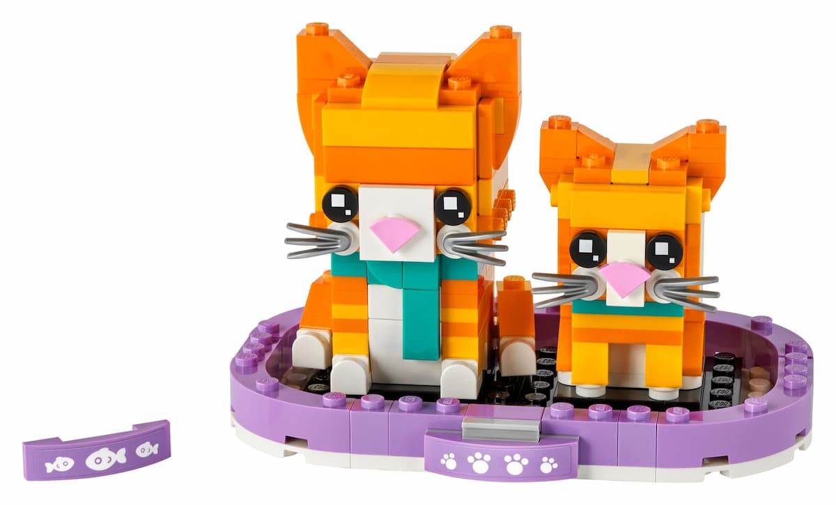 Ginger Tabby and Kitten LEGO set (#40480-1)
