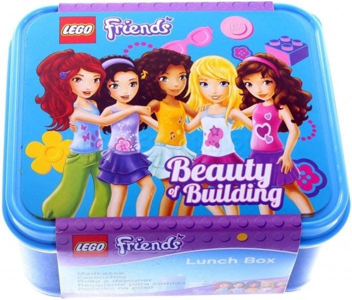 Friends Beauty of Building Lunch Box - Blue LEGO Houseware set (#40501717-1, 2012)