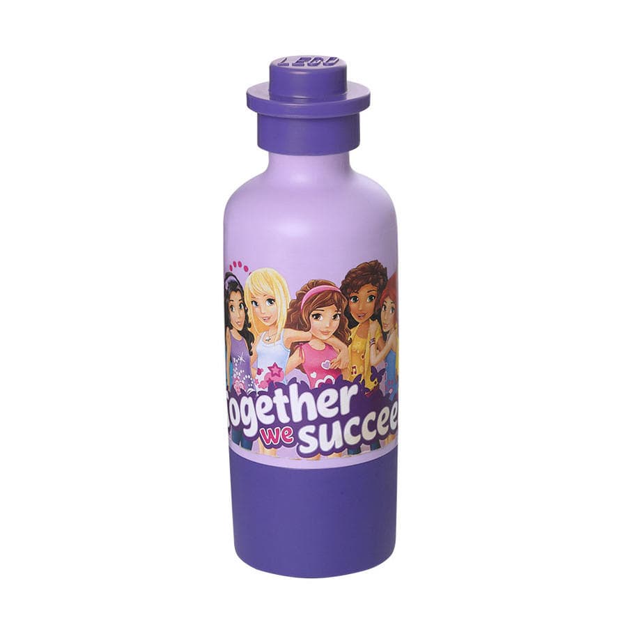 Friends Together We Succeed Drinking Bottle with Cup - Purple LEGO Houseware set (#40551732-1, 2015)