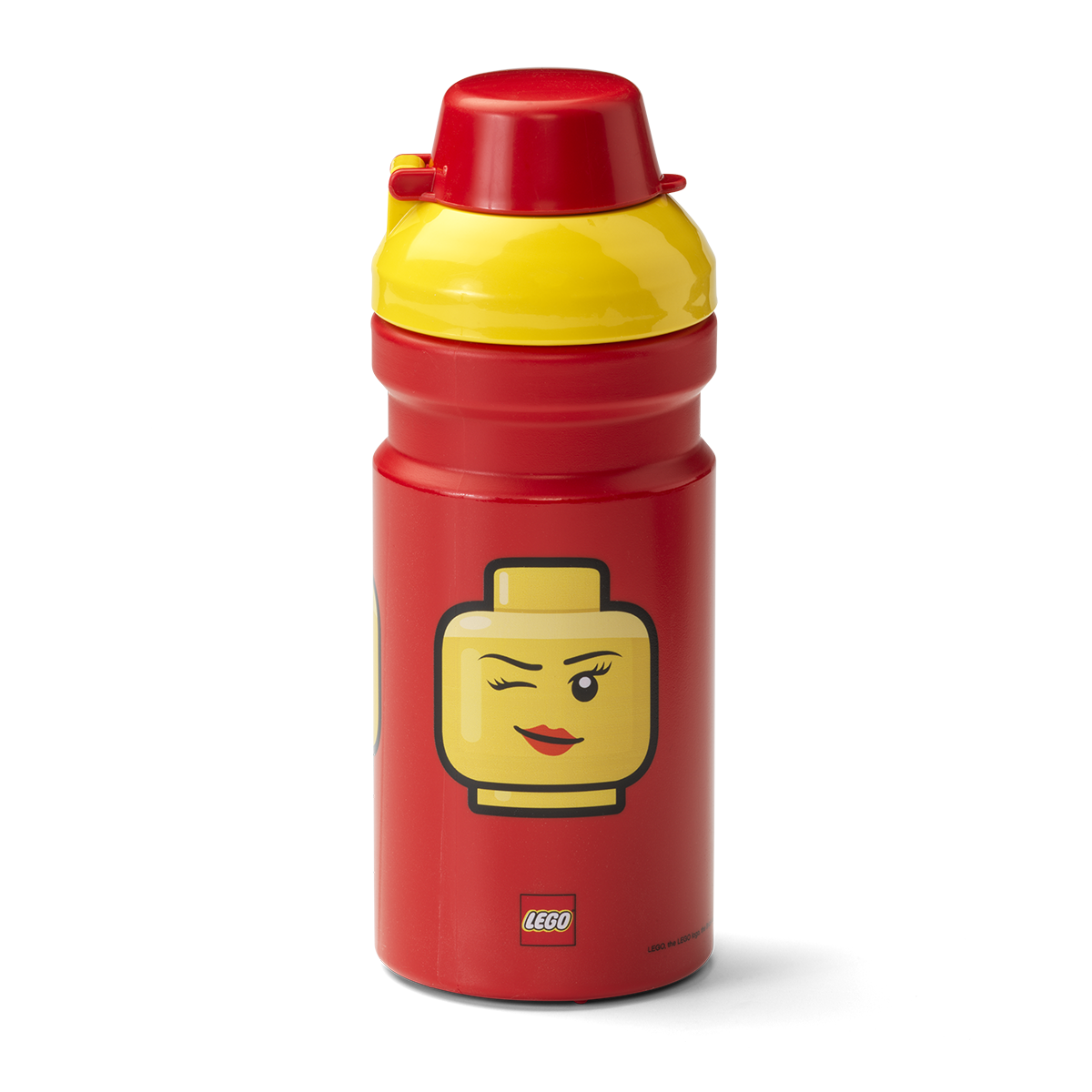 Minifigure Head Drinking Bottle (Winking) LEGO Houseware set (#40561725-1, 2018)