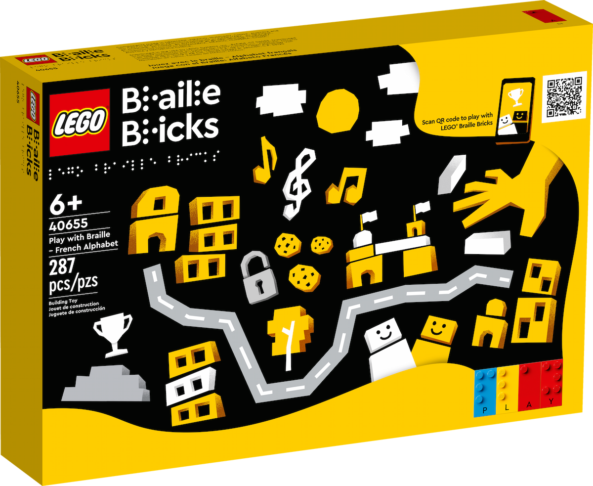 Play with Braille - French Alphabet LEGO set (#40655-1)