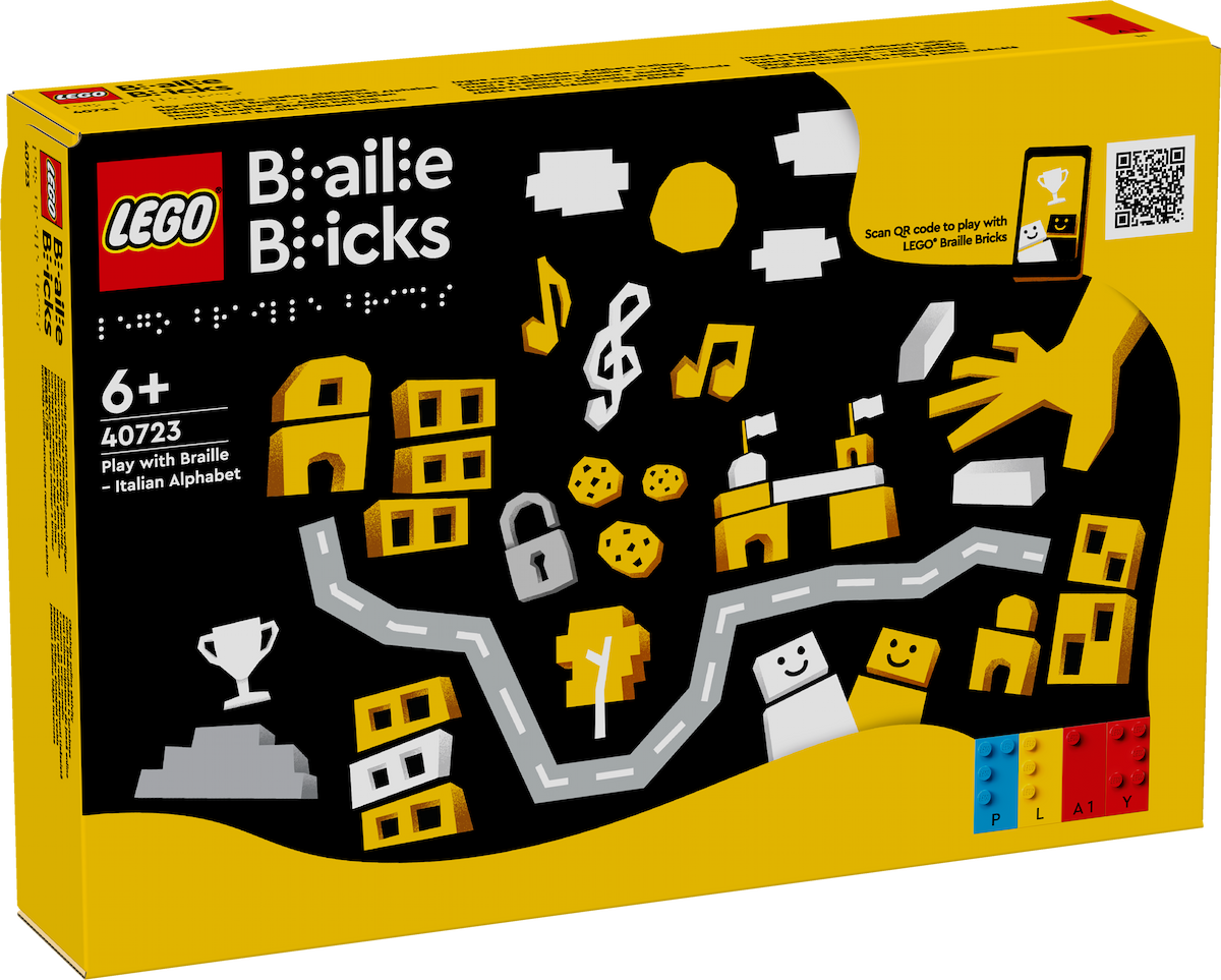 Play with Braille - Italian Alphabet LEGO set (#40723-1)