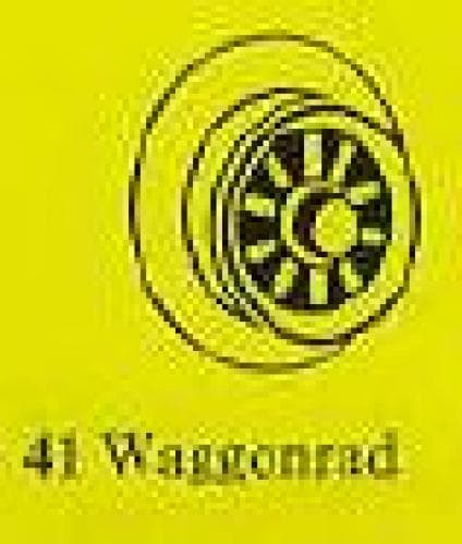 Train Wagon Wheels in Red LEGO set (#41-1)