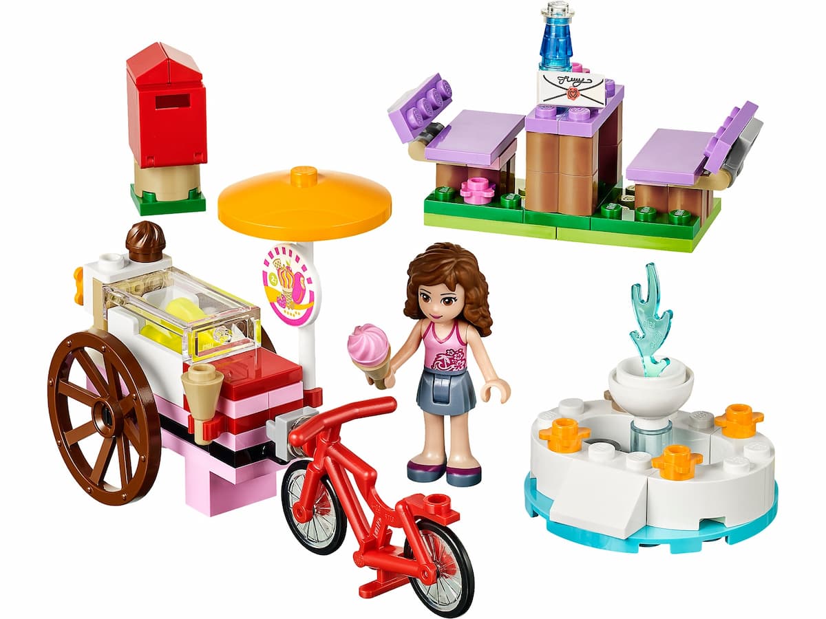 Olivia's Ice Cream Bike LEGO set (#41030-1, 98 pieces)