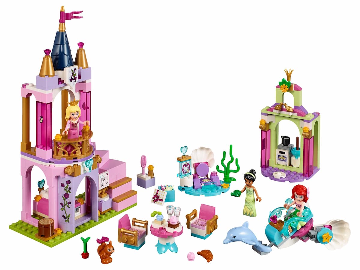 Ariel, Aurora, and Tiana's Royal Celebration LEGO set (#41162-1)