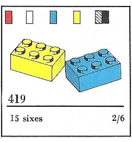 2 x 3 Bricks (The Building Toy) LEGO set (#419-2)