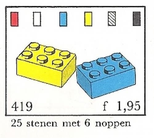 2 x 3 Bricks (System) LEGO set (#419-3)