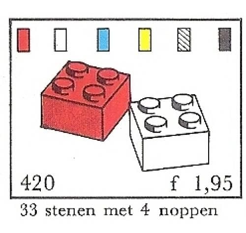 2 x 2 Bricks (System) LEGO set (#420-4)