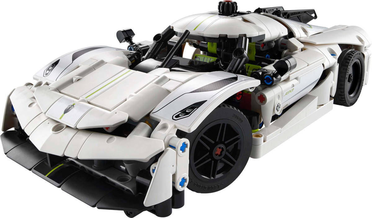 Koenigsegg Jesko Absolut White Hypercar LEGO set (#42184-1)