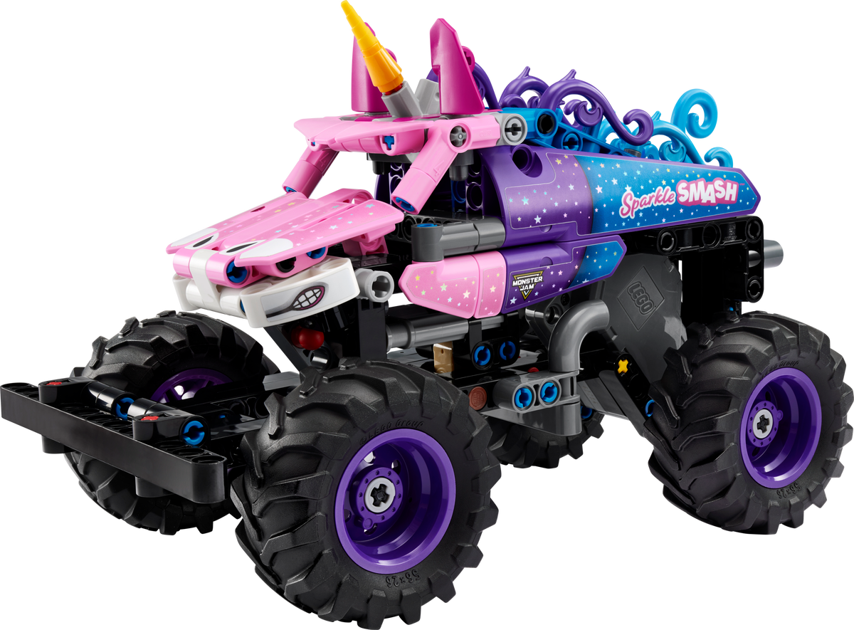 Monster Jam  Sparkle Smash Pull-Back LEGO set (#42220-1, 2026)