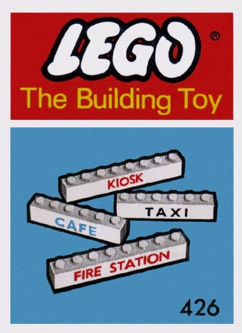 7 Named Beams (The Building Toy) LEGO set (#426-1, 1966)