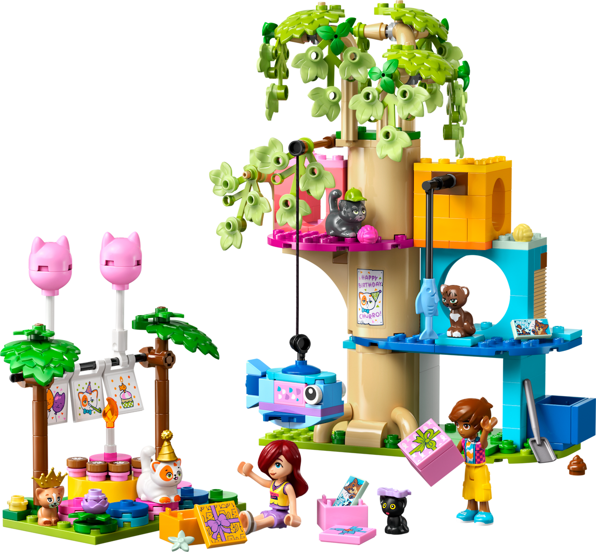 Cat Birthday Party & Tree House LEGO set (#42666-1)