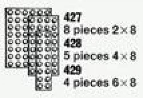 8 Plates 2 x 8 (The Building Toy) LEGO set (#427-1)