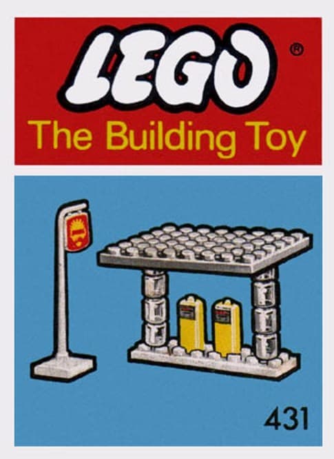 Gas Station (The Building Toy) LEGO set (#431-1)
