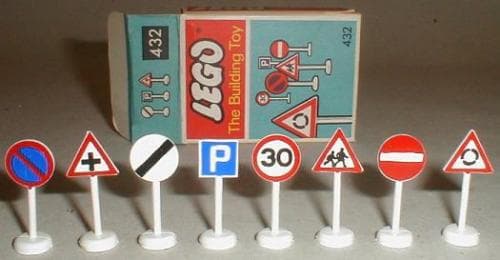 Road Signs (The Building Toy) LEGO set (#432-1)