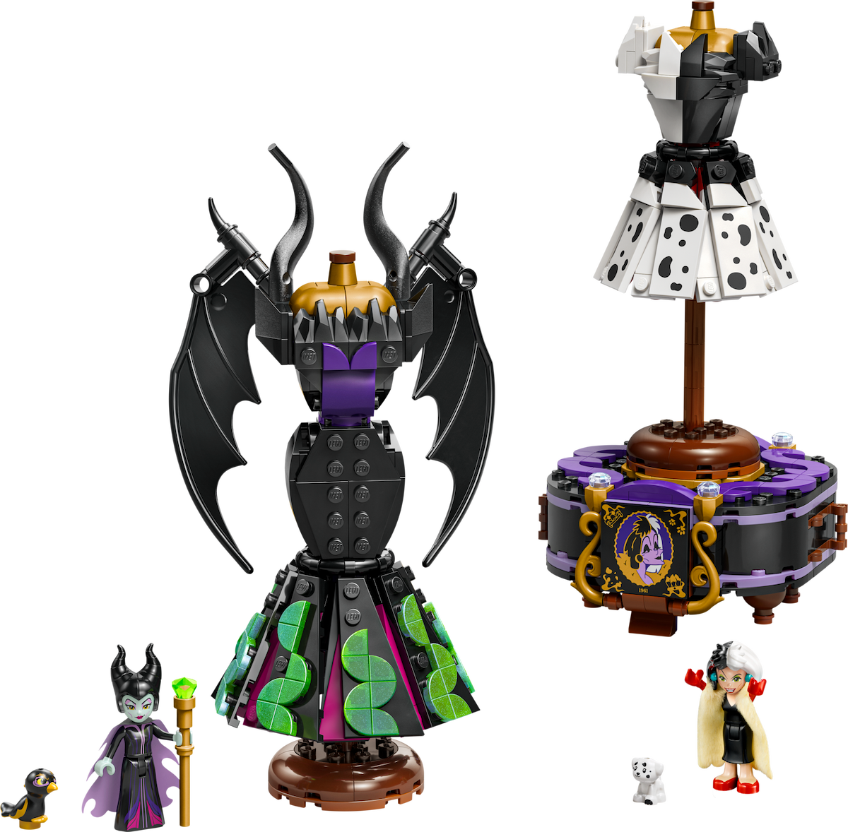 Maleficent's and Cruella de Vil's Dresses LEGO set (#43262-1)