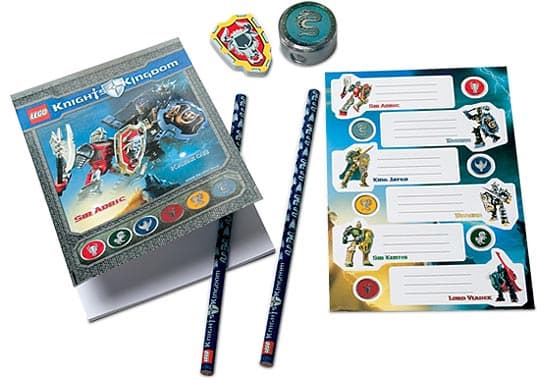Knights' Kingdom Stationery Set LEGO Stationery and Office Supplies set (#4494685-1, 2006)