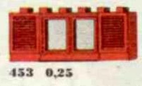 1 x 6 x 2 Shuttered Windows, Red or White LEGO set (#453-2)