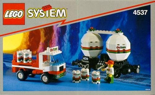 Octan Twin Tank Rail Tanker LEGO set (#4537-1)